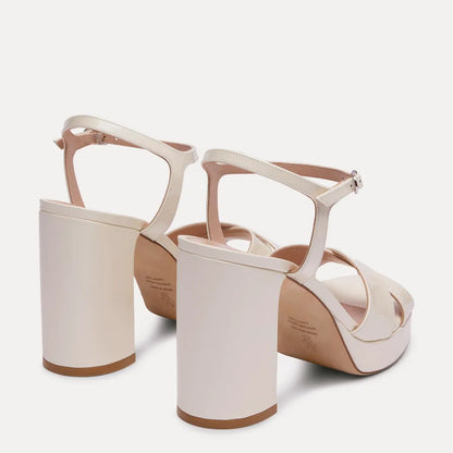 Dayna Platform Sandal 110 - Linen Pearlized Patent