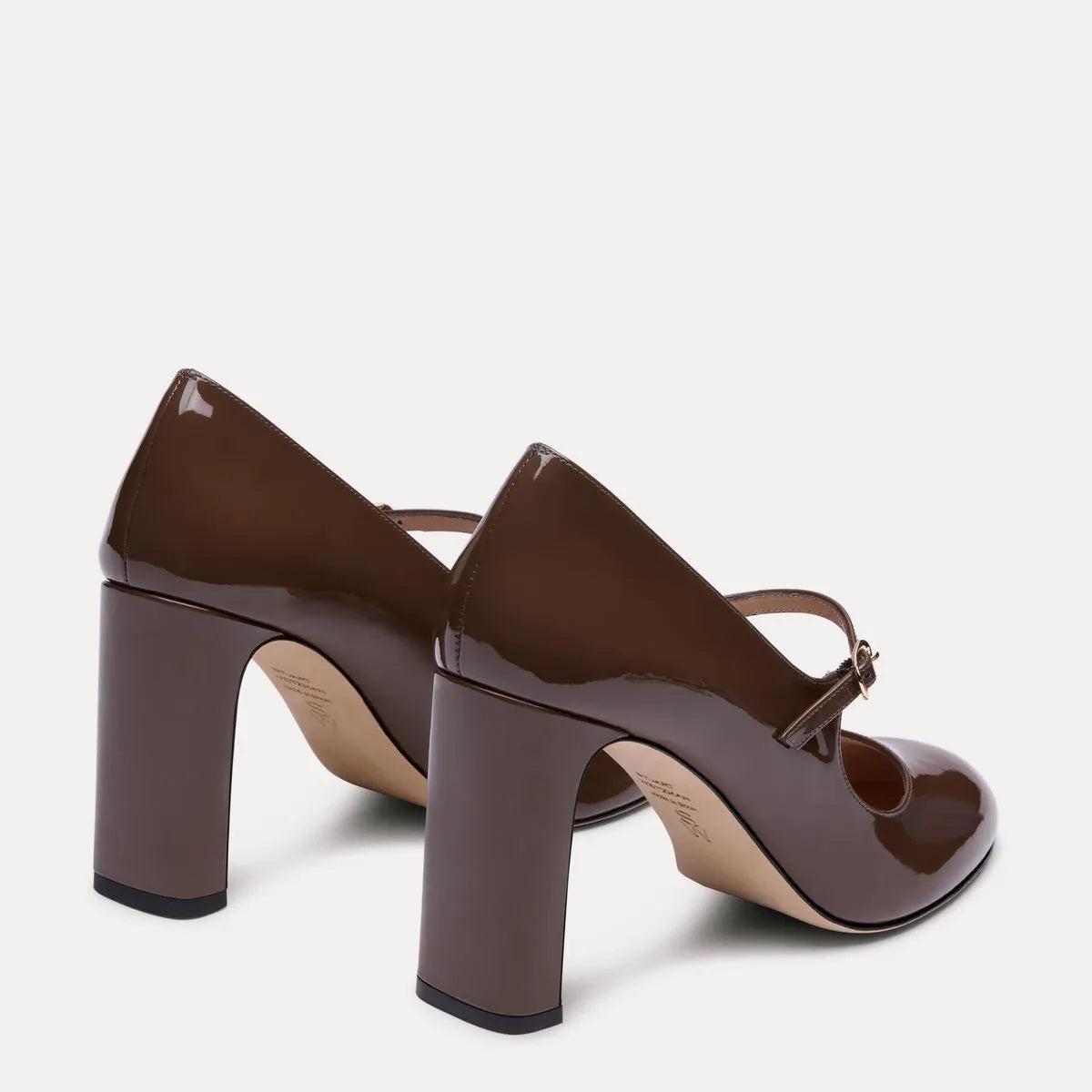 Babette Mary Jane Pump 85 - Cigar Brown Patent Leather