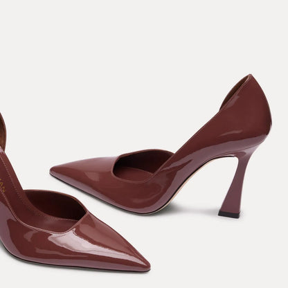 Vinnie D'Orsay Pump 100 - Brownstone Patent Leather