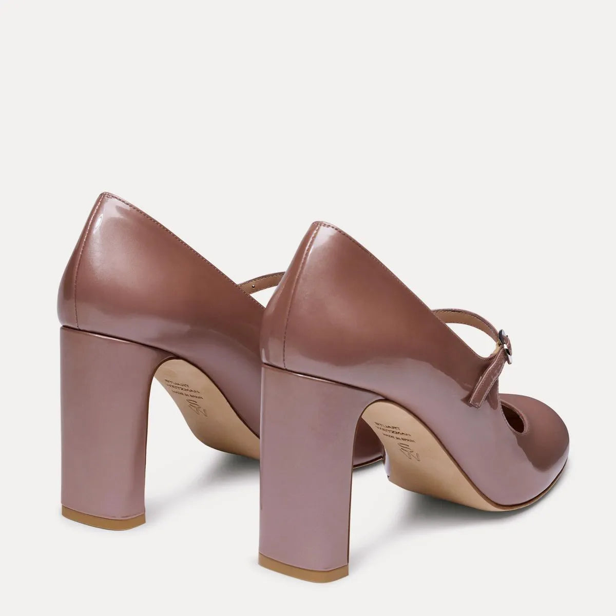 Babette Mary Jane Pump 85 - Almost Mauve Pearlized Patent