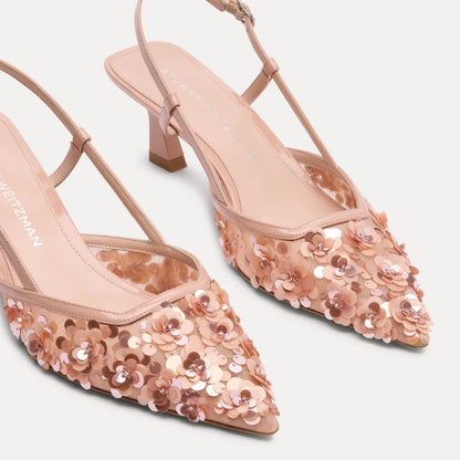 Vinnie Slingback Pump 50 - Blushful Mesh