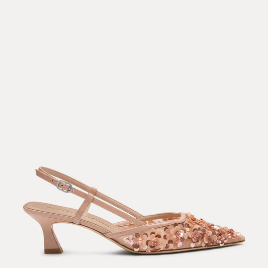 Vinnie Slingback Pump 50 - Blushful Mesh