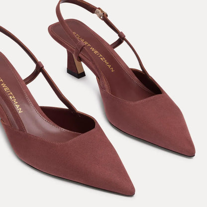 Vinnie Slingback Pump 50 - Brownstone Suede