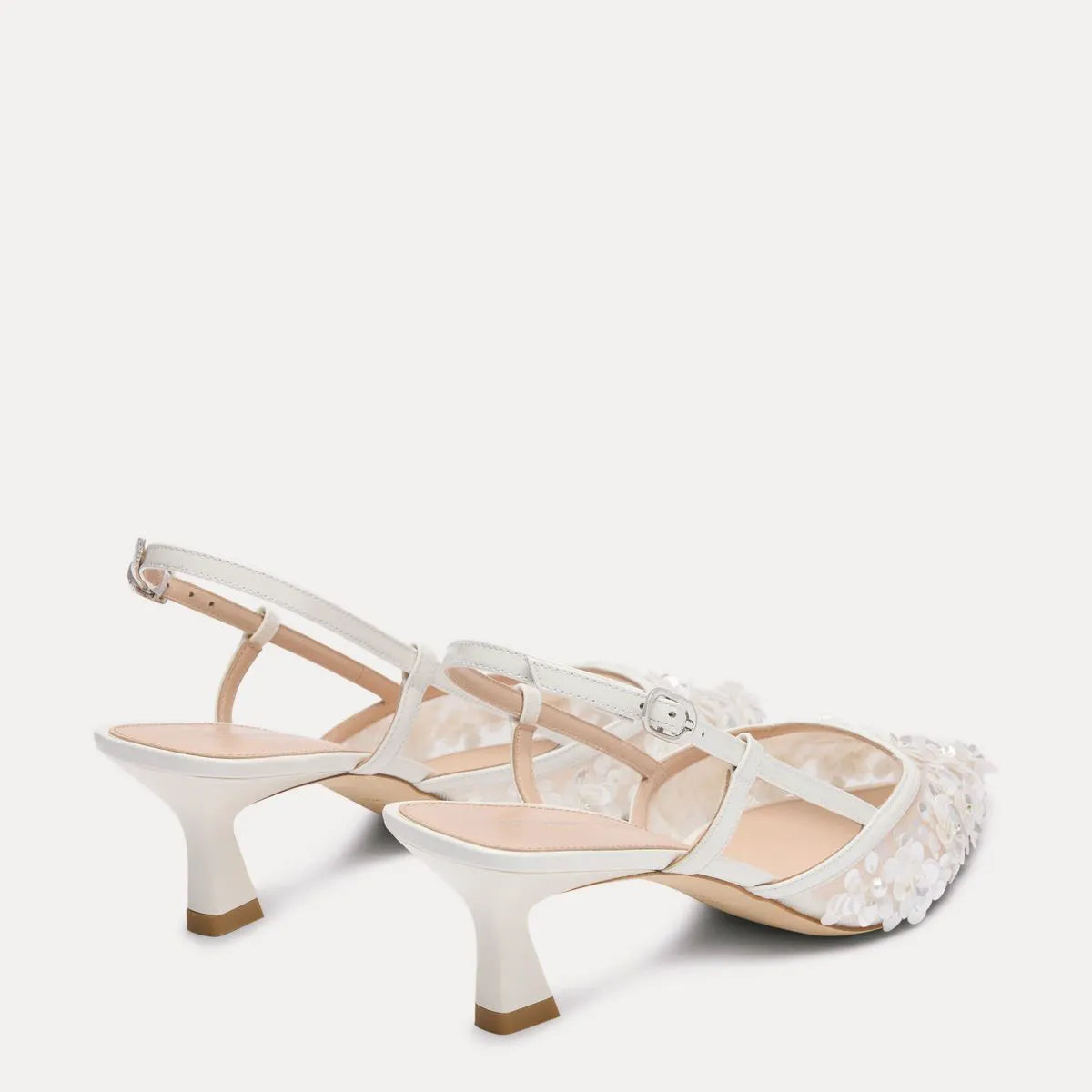 Vinnie Slingback Pump 50 - White Mesh