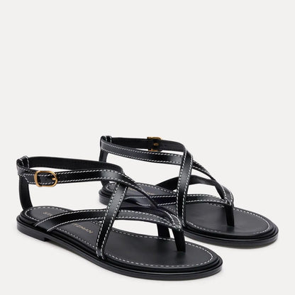 Park Sandal - Black Leather