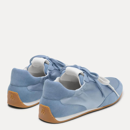 Bond Ruche Sneaker - Breezy Blue Suede & Satin
