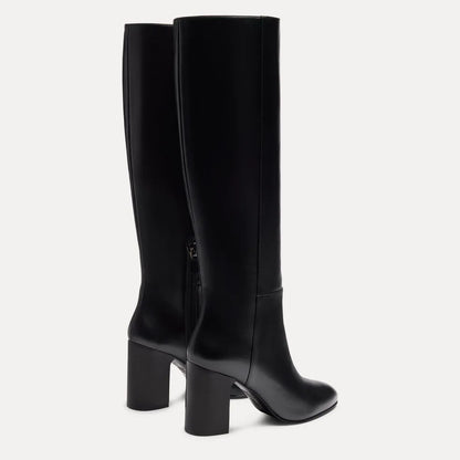 Mulberry Knee-High Boot - Black Leather