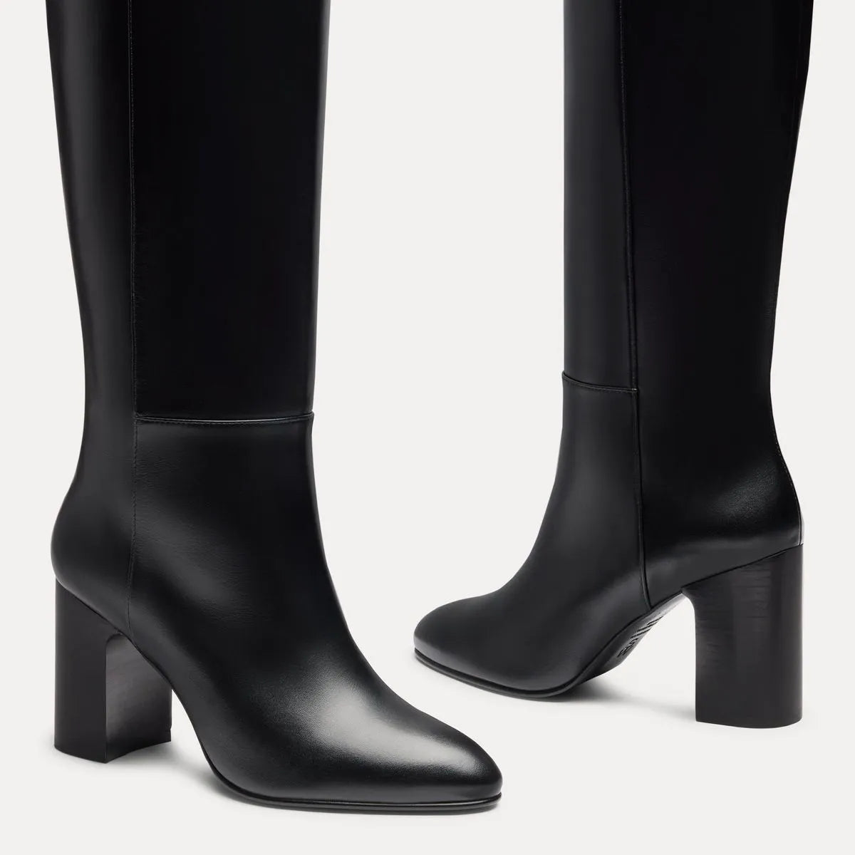 Mulberry Knee-High Boot - Black Leather