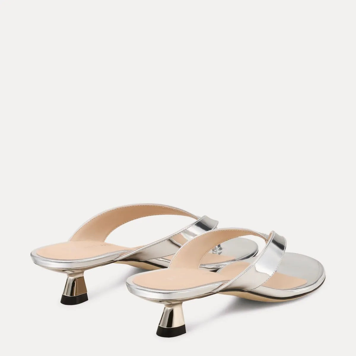 Rio Sleek Thong Sandal 35 - Silver Leather