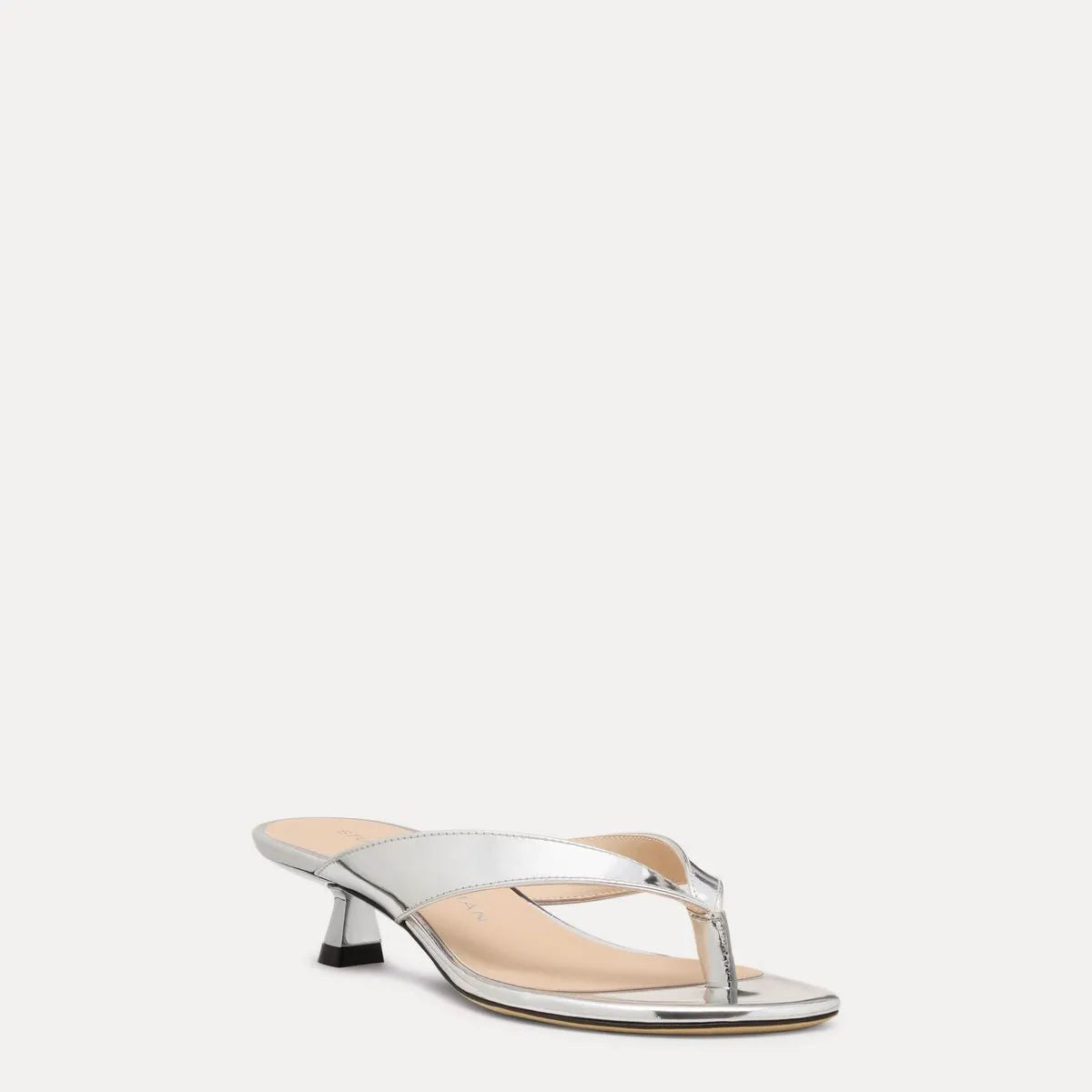 Rio Sleek Thong Sandal 35 - Silver Leather