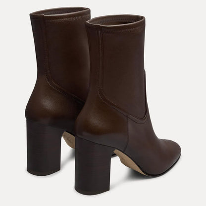 Mulberry Stretch Bootie - Walnut Stretch Leather