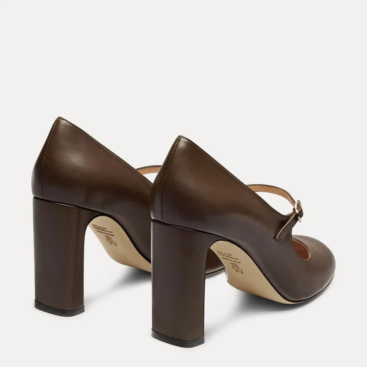 Babette Mary Jane Pump 85 - Walnut Leather