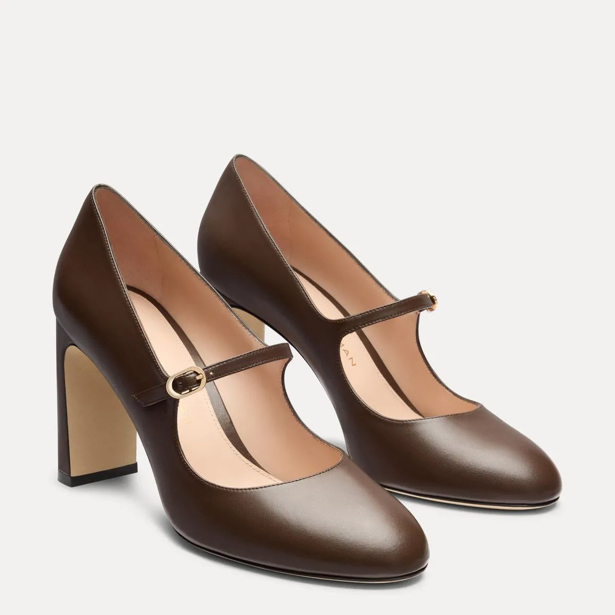 Babette Mary Jane Pump 85 - Walnut Leather