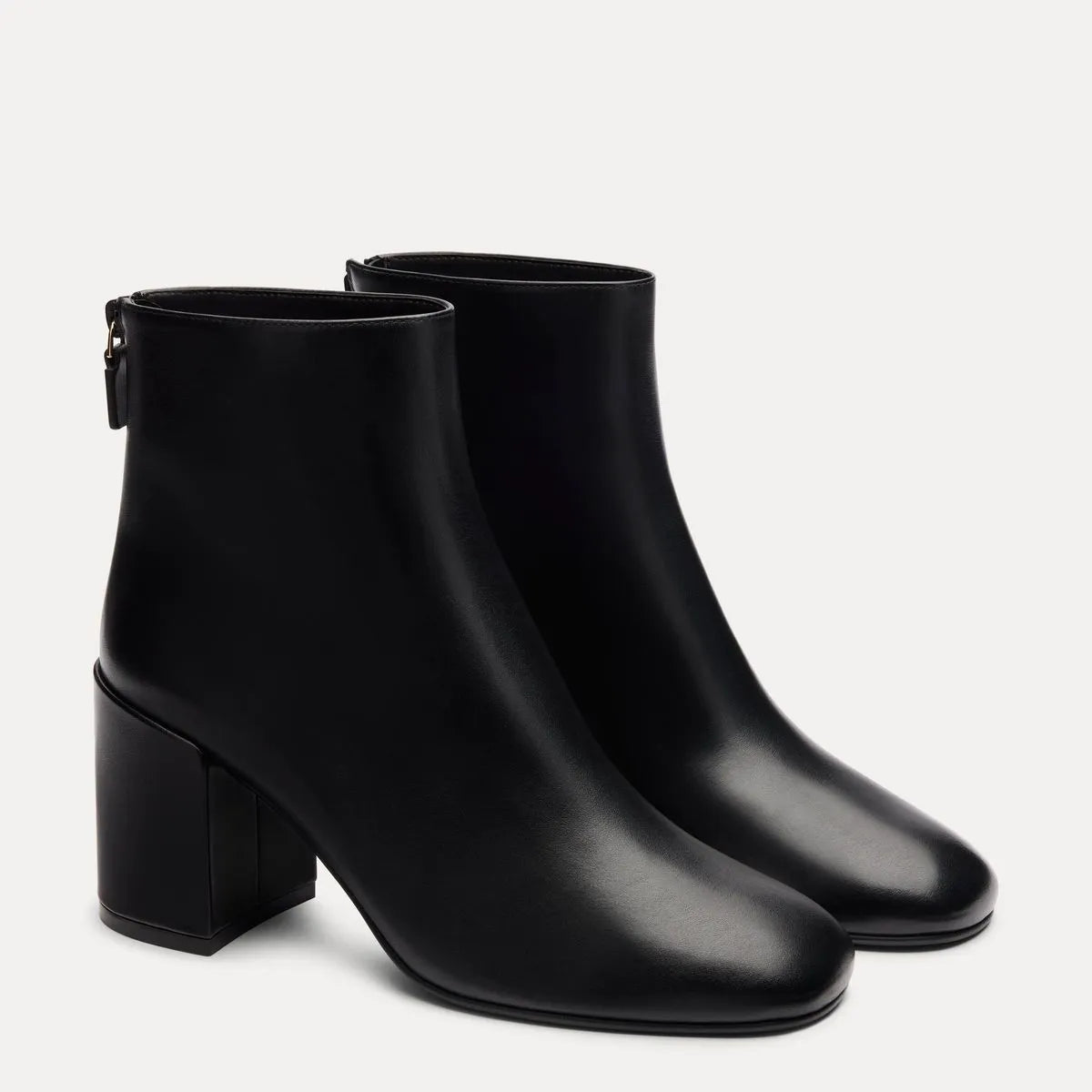 Bacari Zip Bootie 75 - Black Leather