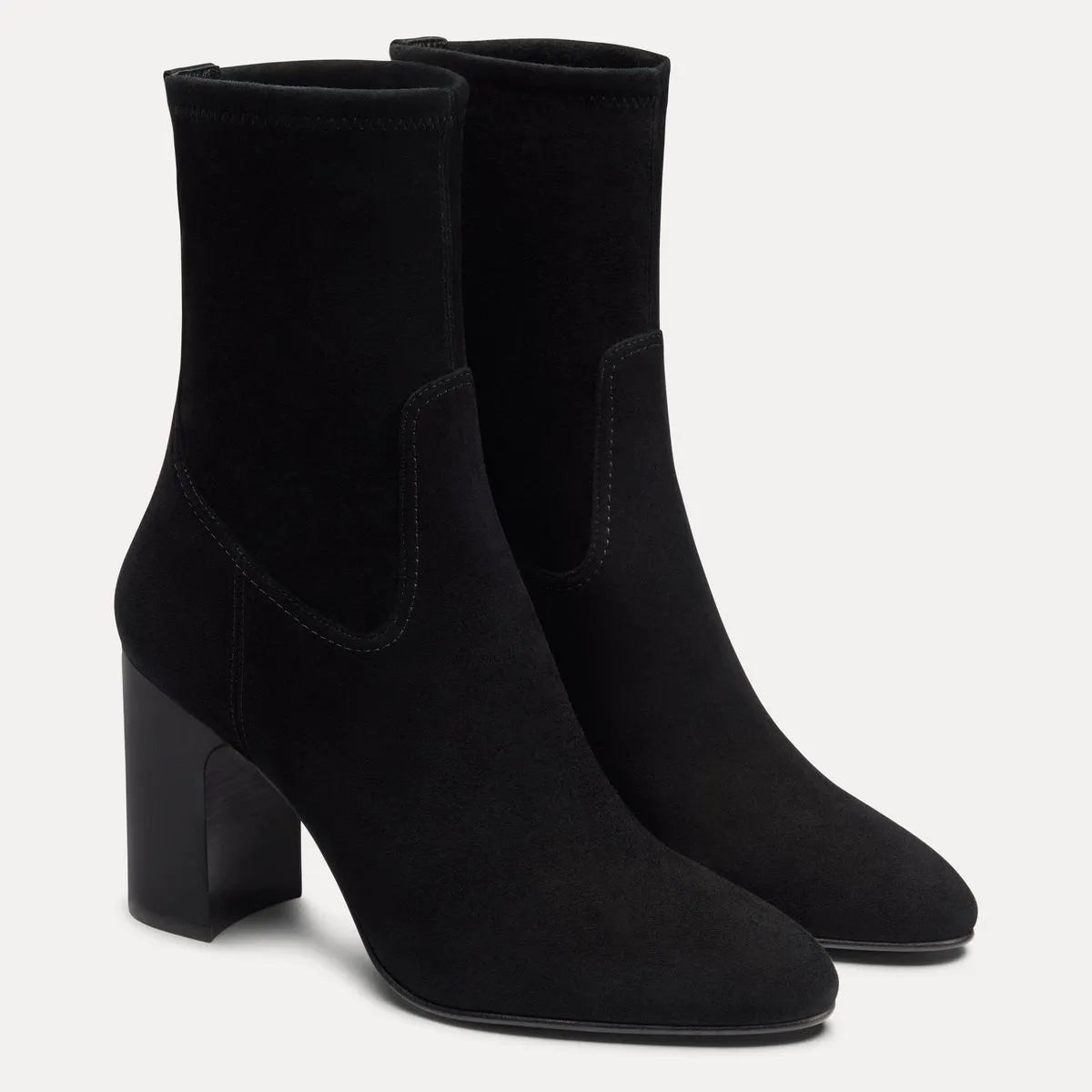 Mulberry Stretch Bootie - Black Stretch Suede