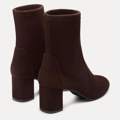 Yulia Stretch Bootie 60 - Espresso Stretch Suede