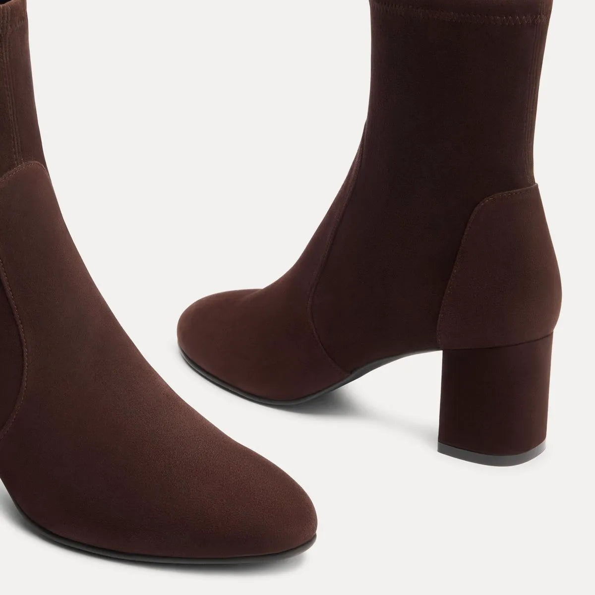 Yulia Stretch Bootie 60 - Espresso Stretch Suede