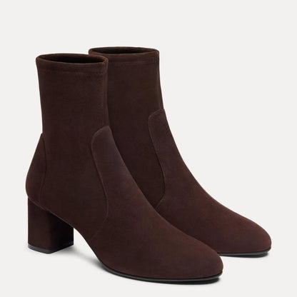 Yulia Stretch Bootie 60 - Espresso Stretch Suede