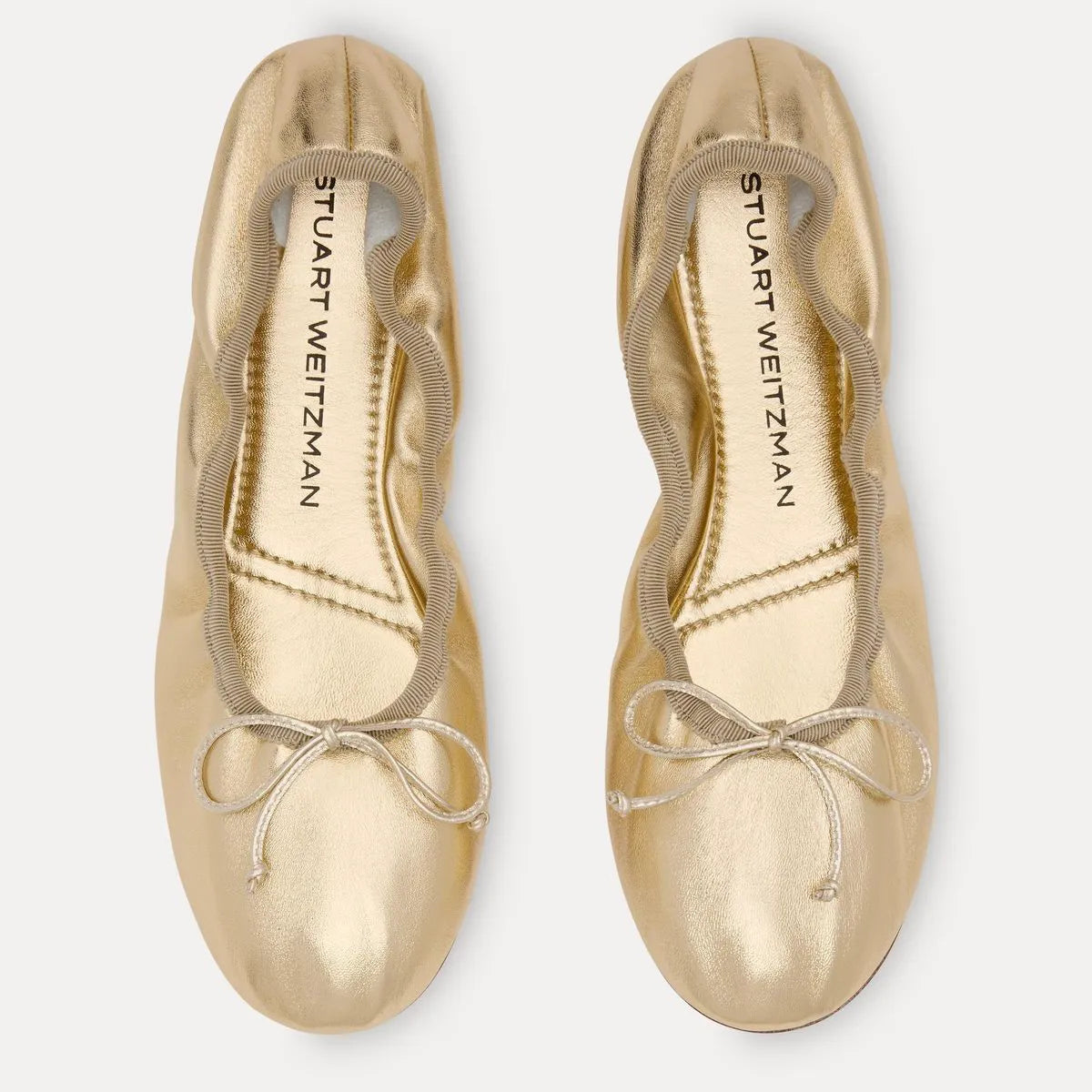 Nia Ballet Flat - Gold Leather