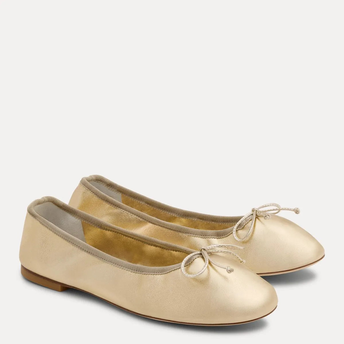 Nia Ballet Flat - Gold Leather