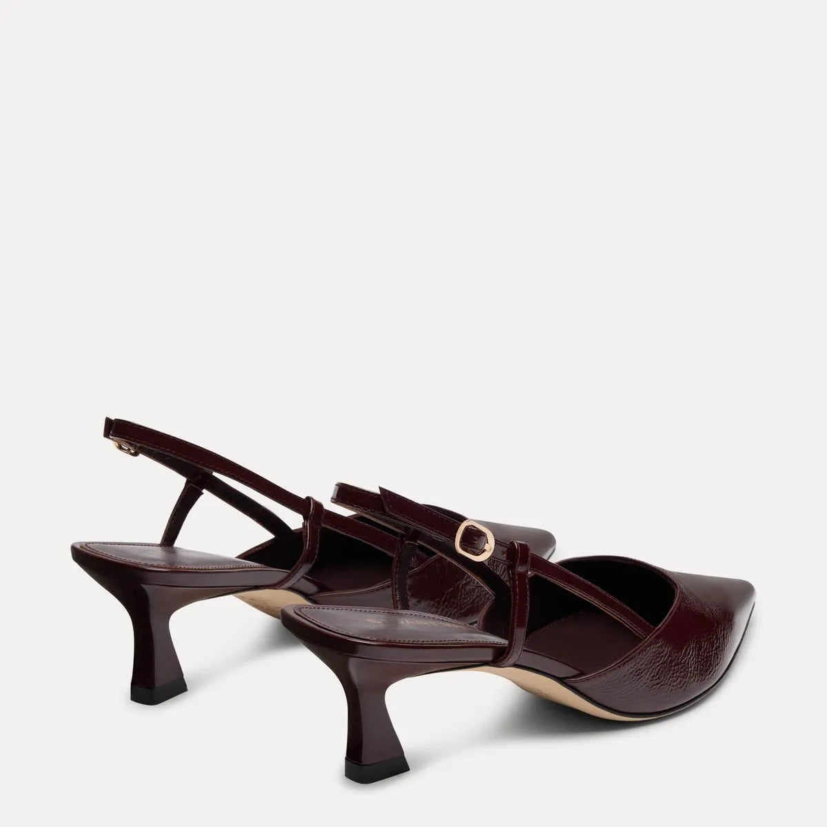 Vinnie Slingback Pump 50 - Boysenberry Crinkle Patent
