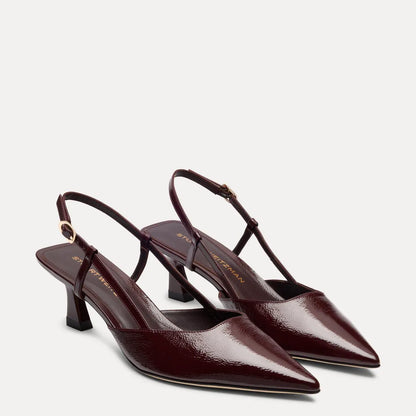 Vinnie Slingback Pump 50 - Boysenberry Crinkle Patent