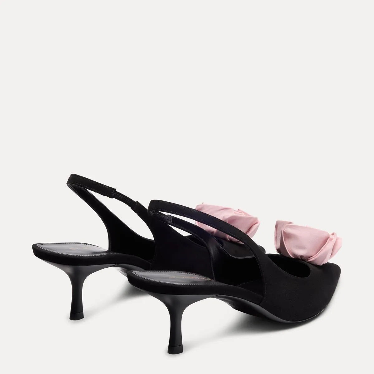 Paloma Slingback Pump 50 - Black Suede & Pink Satin