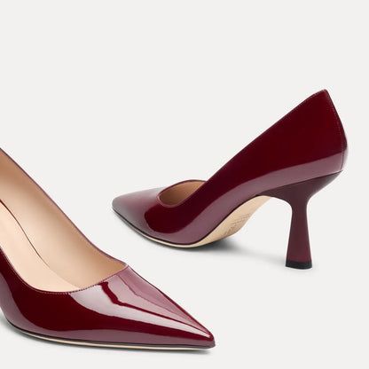 Stuart Supersculpt Pump 75 - Rosewood Patent Leather
