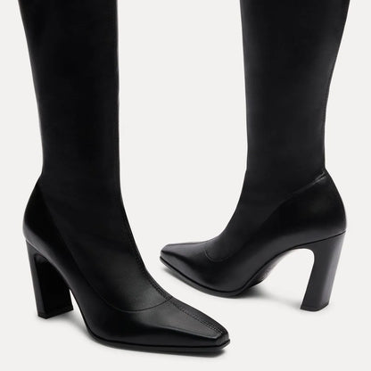 Ultrastassi Over-the-Knee Boot 85 - Black Stretch Leather