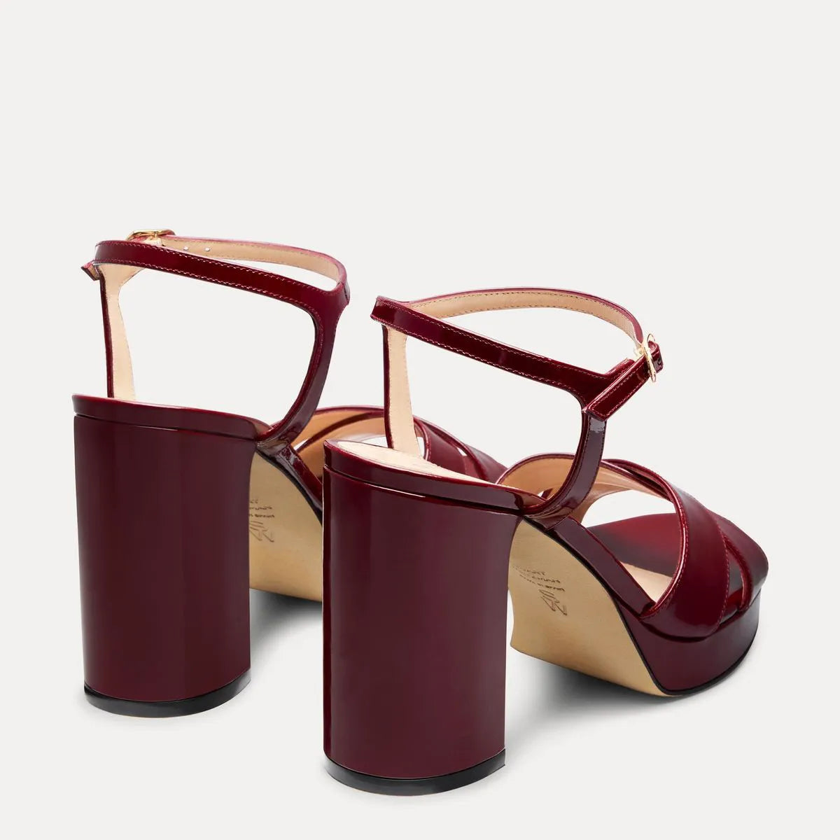 Dayna Platform Sandal 110 - Rosewood Patent Leather