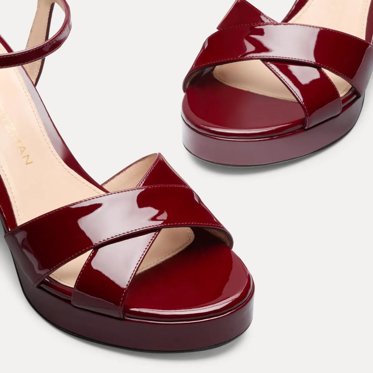 Dayna Platform Sandal 110 - Rosewood Patent Leather