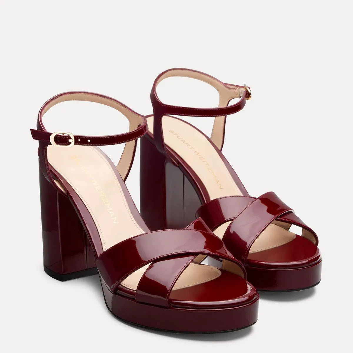 Dayna Platform Sandal 110 - Rosewood Patent Leather
