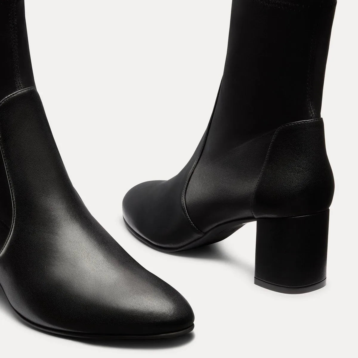 Yulia Stretch Bootie 60 - Black Stretch Leather
