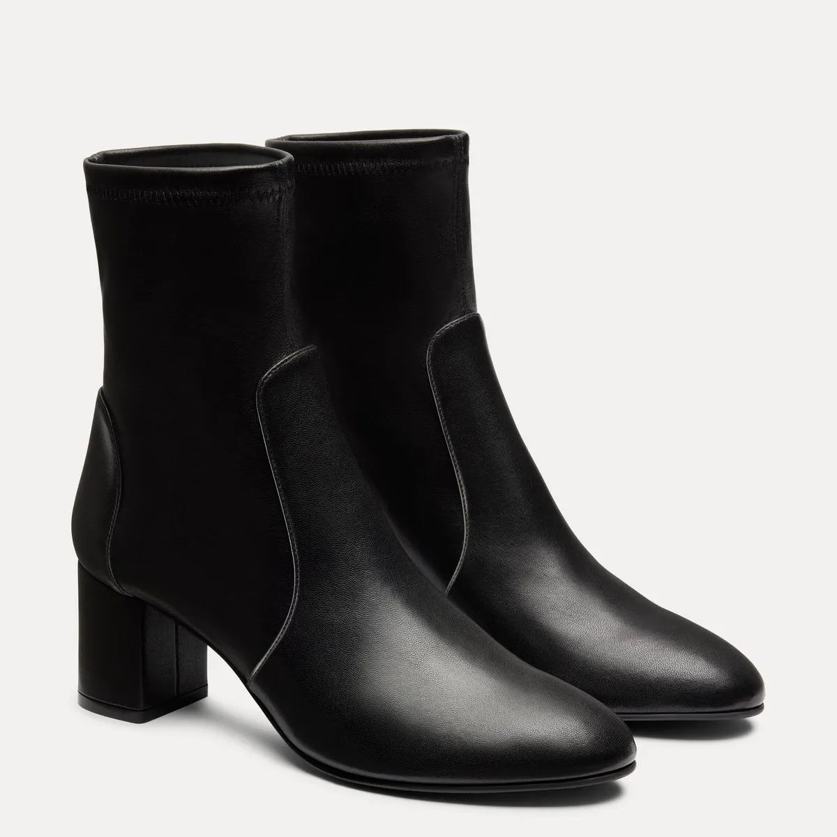 Yulia Stretch Bootie 60 - Black Stretch Leather