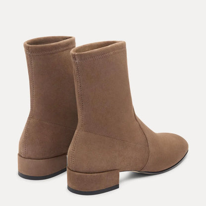 Bacari Bootie 25 - Weathered Taupe Stretch Suede