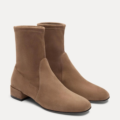 Bacari Bootie 25 - Weathered Taupe Stretch Suede