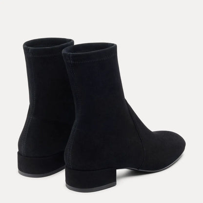 Bacari Bootie 25 - Black Stretch Suede