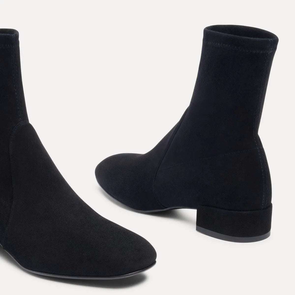 Bacari Bootie 25 - Black Stretch Suede