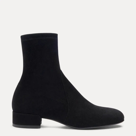 Bacari Bootie 25 - Black Stretch Suede