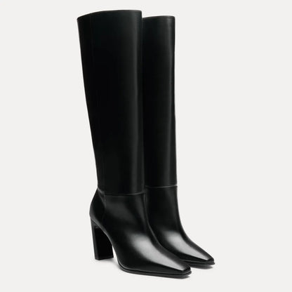 Stassi Boot 85 - Black Leather