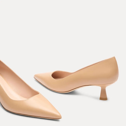 Stuart Supersculpt Pump 50 - Adobe Beige Leather