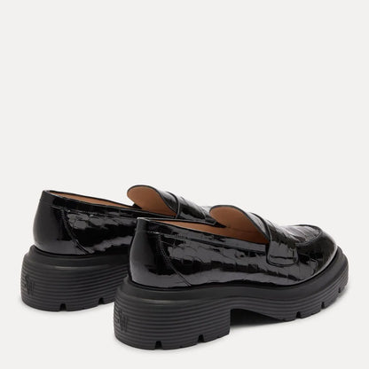 Hudson Lite Loafer - Black Croco-Print Patent
