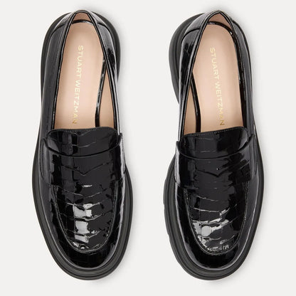 Hudson Lite Loafer - Black Croco-Print Patent