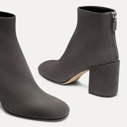 Bacari Zip Bootie 75 - City Fog Suede