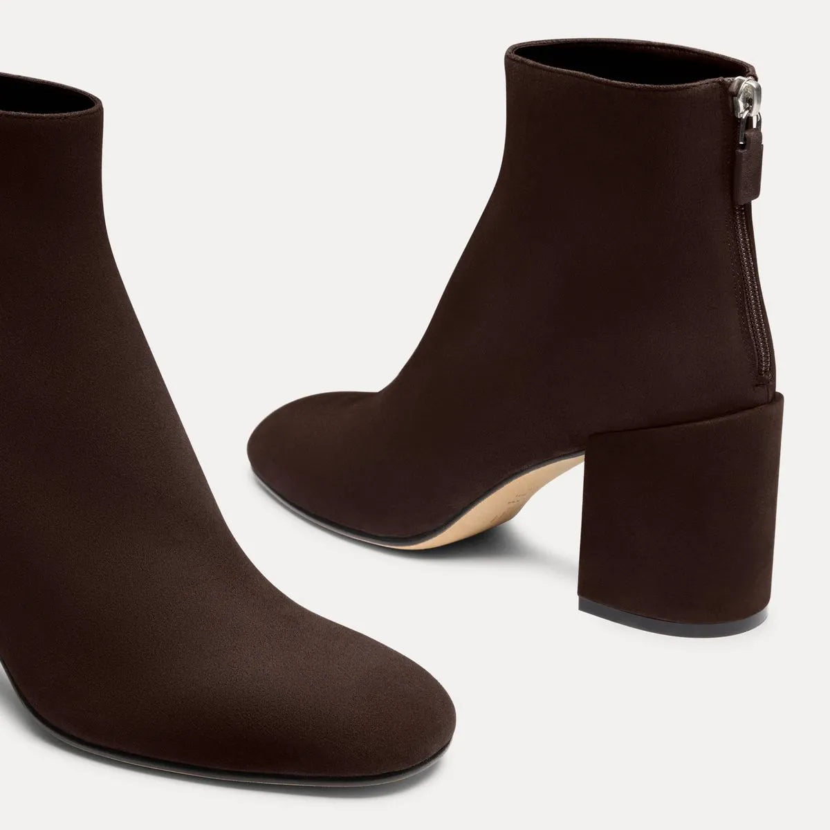 Bacari Zip Bootie 75 - Midnight Espresso Suede
