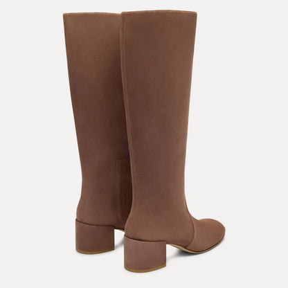 Bacari Knee-High Boot 50 - Taupe Suede