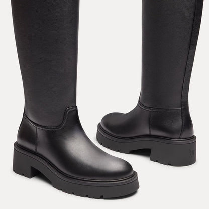 Ren Knee-High Boot - Black Leather