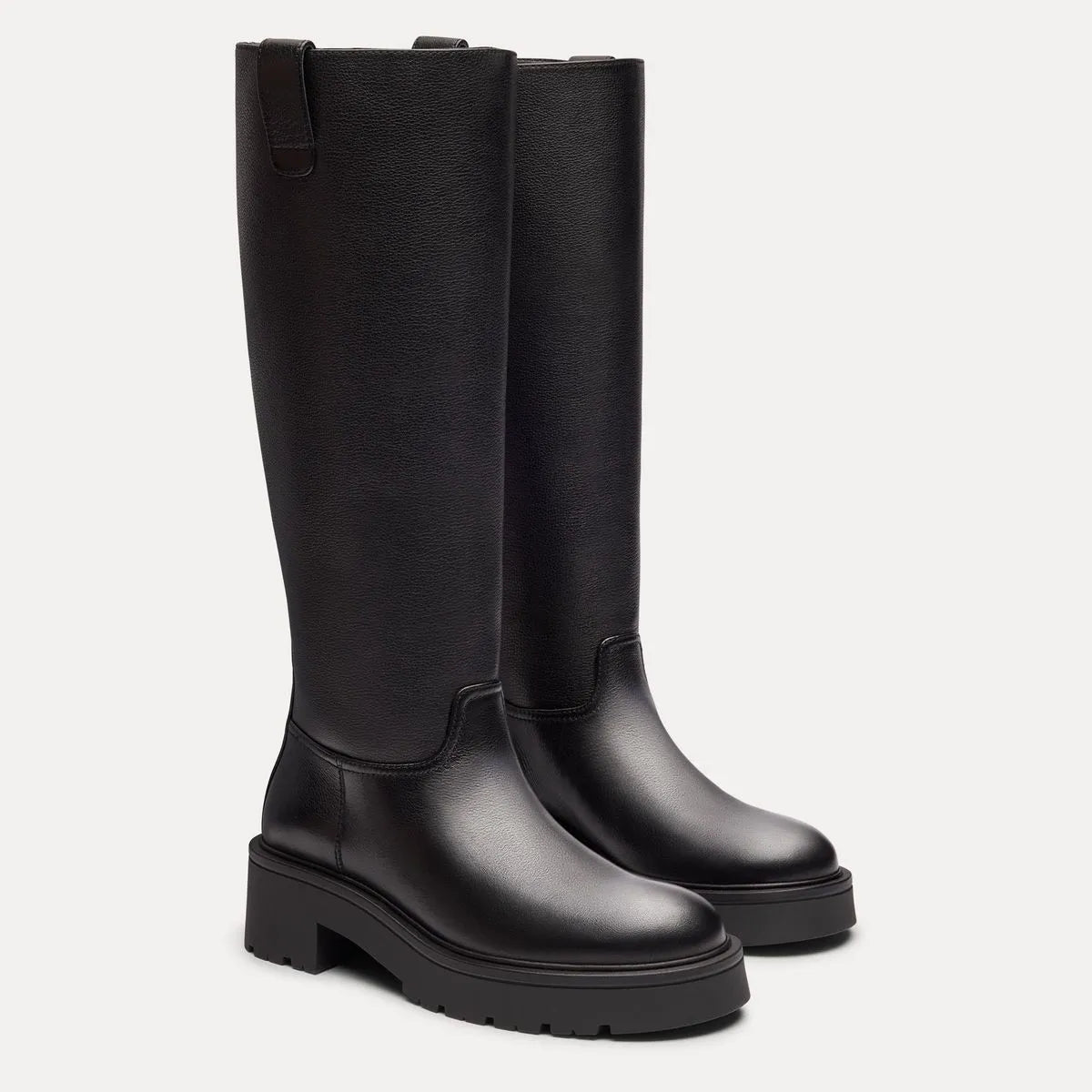 Ren Knee-High Boot - Black Leather