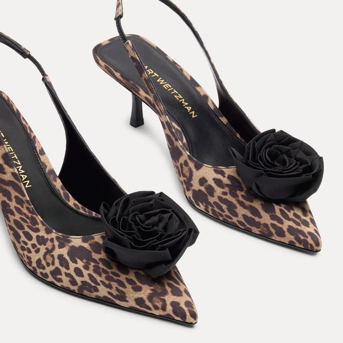 Paloma Slingback Pump 50 - Leopard-Print Fabric & Satin