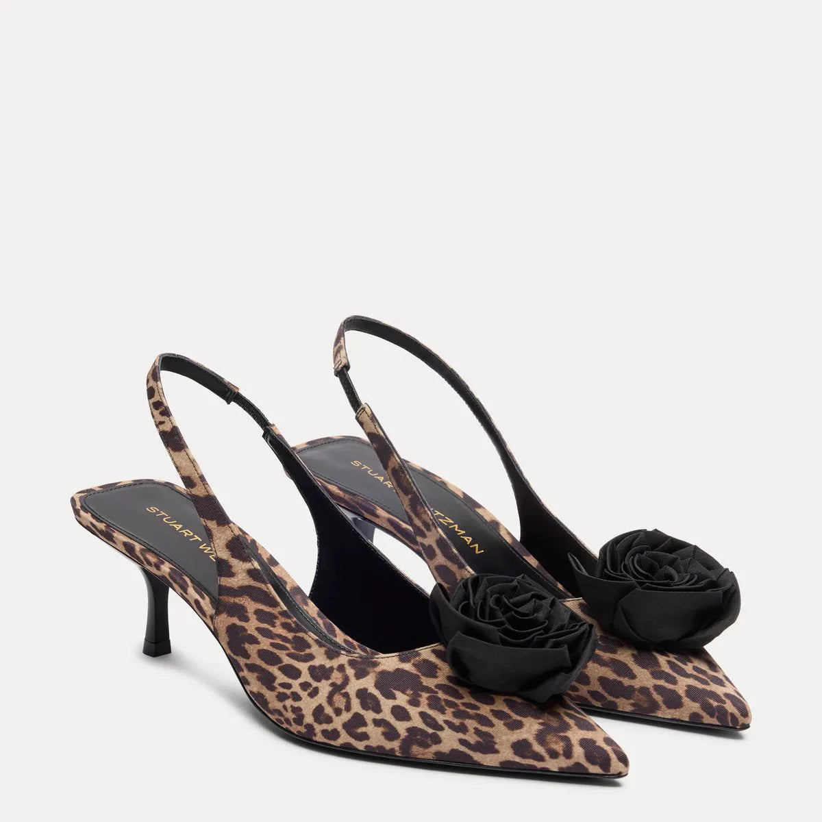 Paloma Slingback Pump 50 - Leopard-Print Fabric & Satin